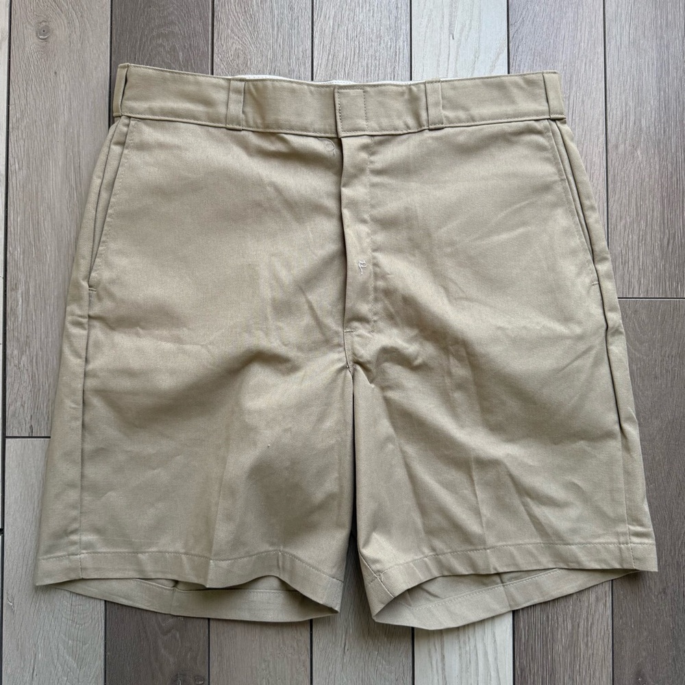 Dickies Tan Flat Front Shorts Classic Style